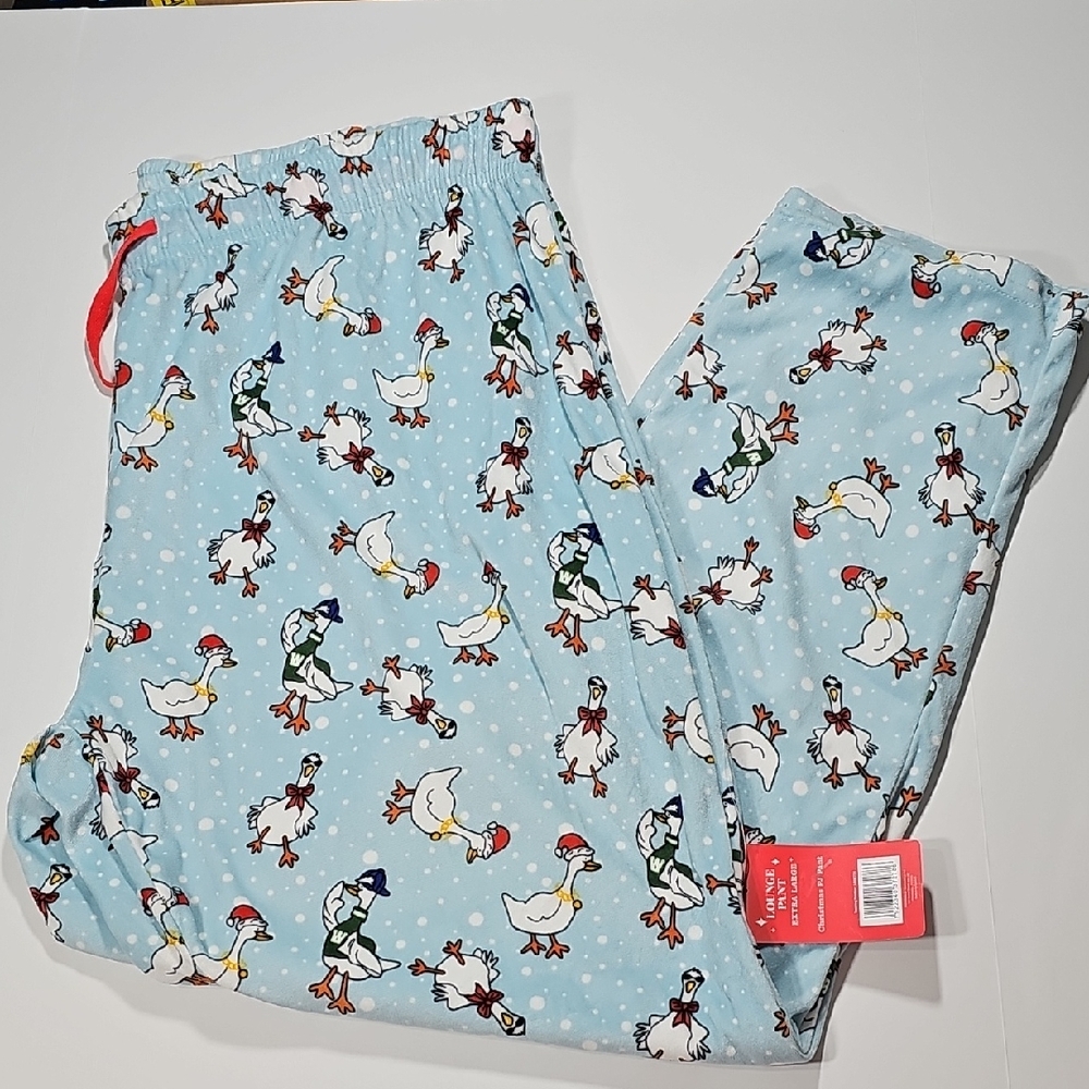 Christmas Ducks Lounge Pants Pj Pants  Size XL